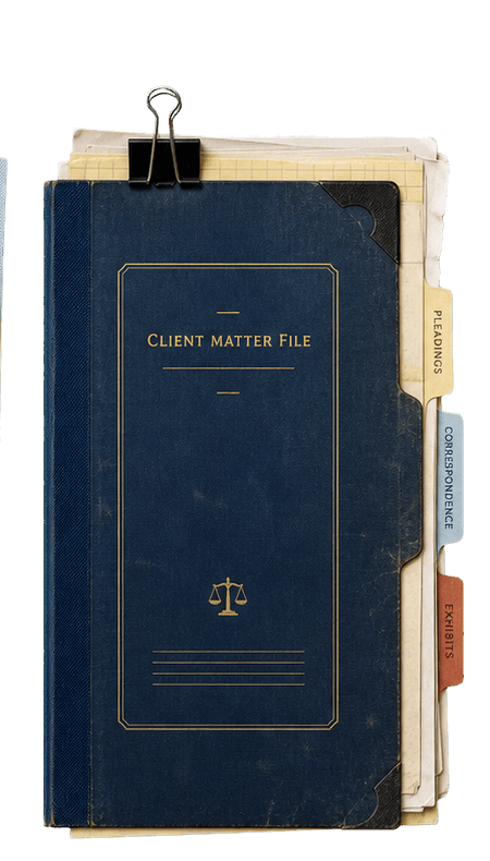 Synthetic client matter files staged for a Boxwood workflow.